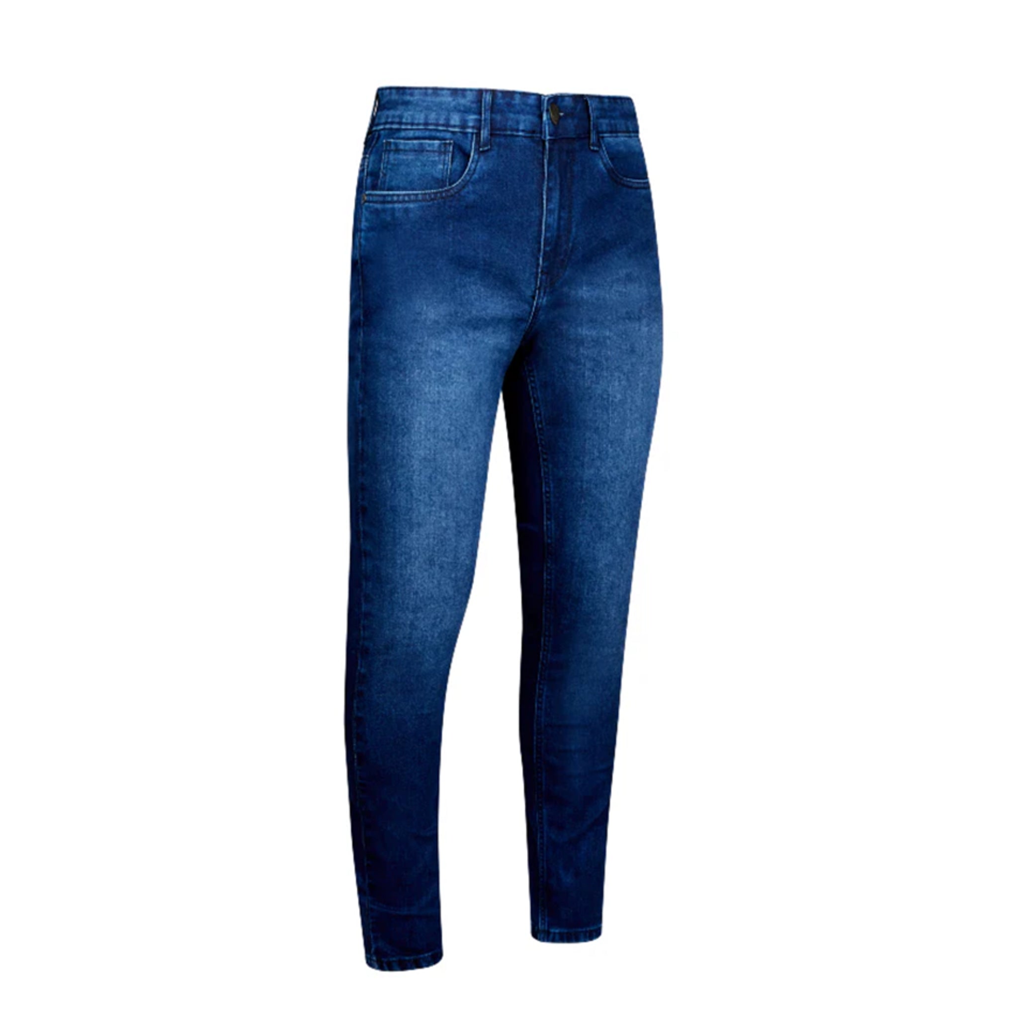 Men's JDN slim fit jeans in dark denim blue with classic five-pocket design and button fastening
